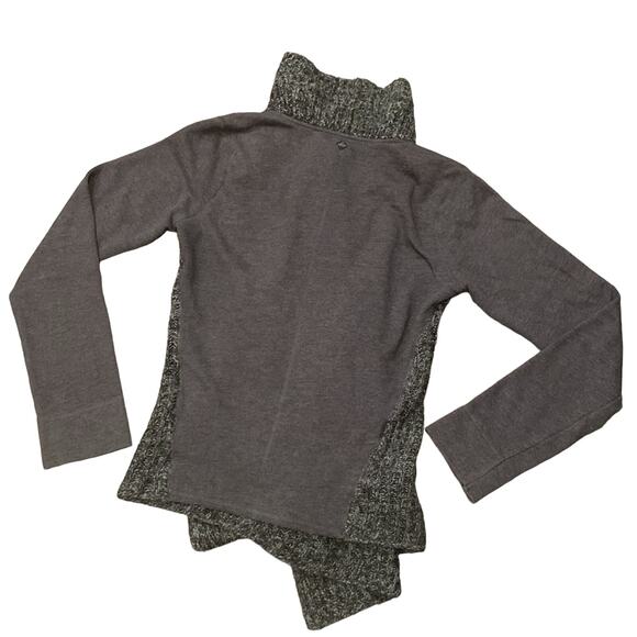 Prana Gray Open Front Cardigan Sweater - Picture 4 of 7
